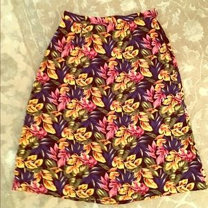 Colorful Fall Leaf Design Skirt